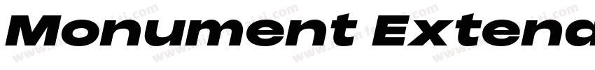 Monument Extended Heavy字体转换